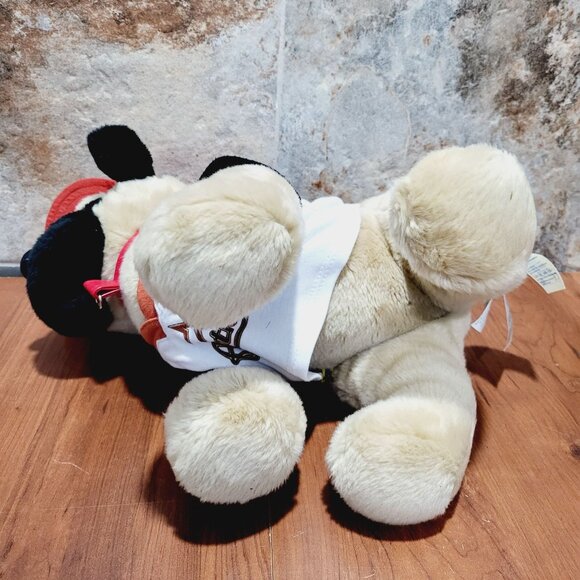 Build A Bear Workshop Houston Astros Pug Dog Plush Tan Black Baseball - Picture 6 of 17